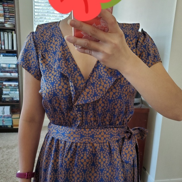 EUC Fossil unique color and print dress - Picture 2 of 8